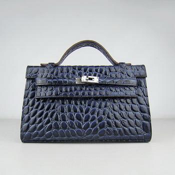 HKL22DBSS002 Hermes Kelly 22CM blu scuro della pietra Stripe